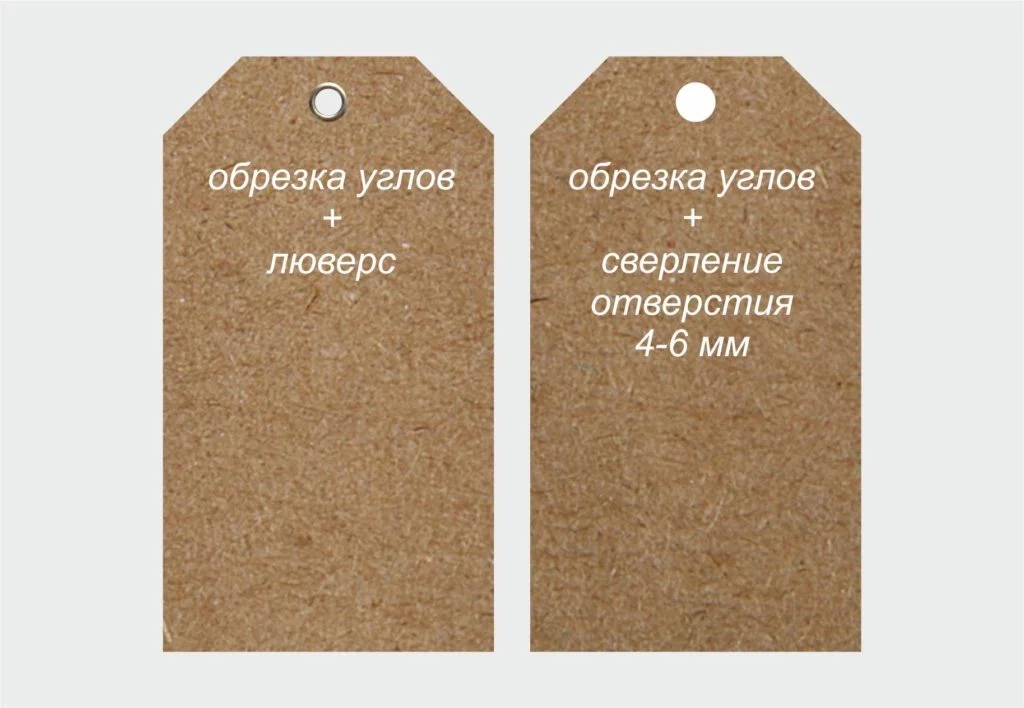 ярлык на одежду с логотипом
