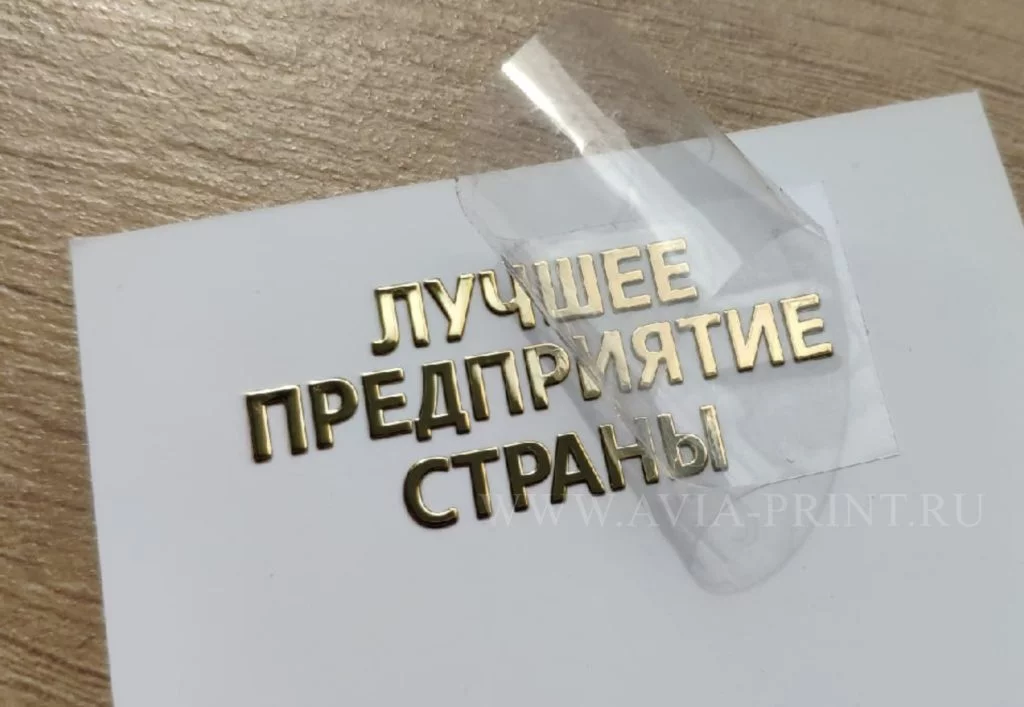 Металлическая никелевая наклейка лучшее предприятие страны