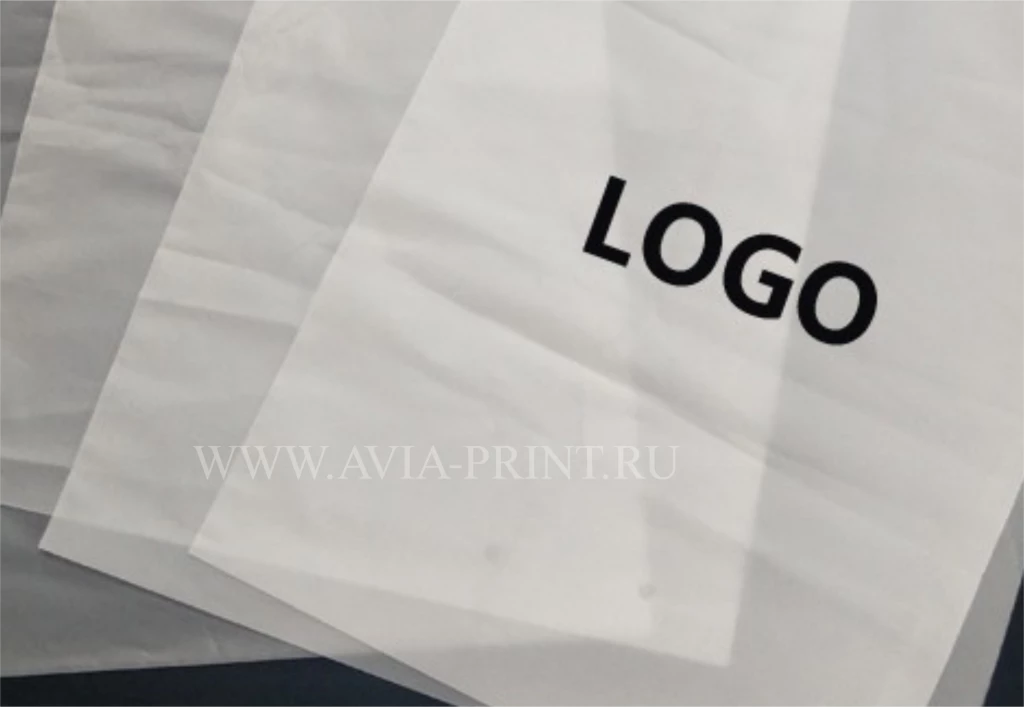 Прозрачный пакет пэперматч с логотипом